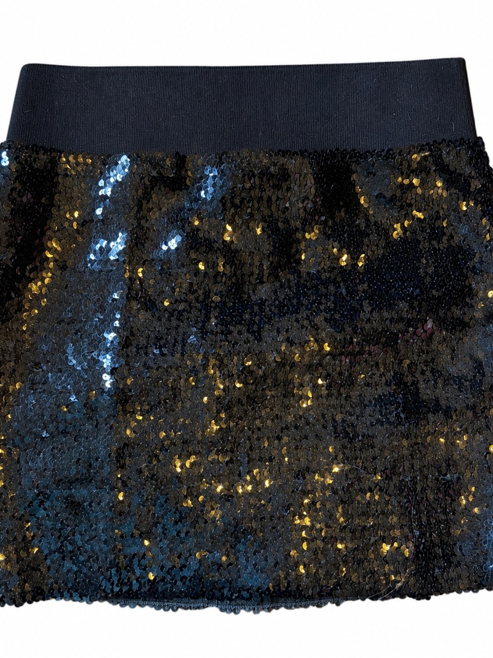Lily White Black Sequin Mini Skirt